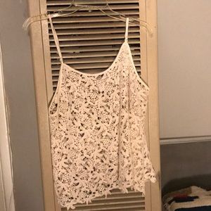 Cream lace top